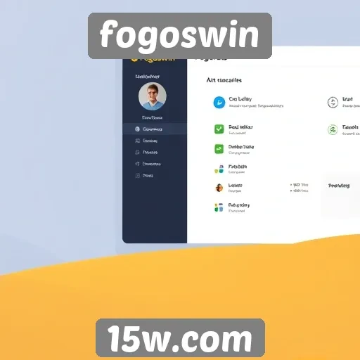Navegação e interface do fogoswin para usuários